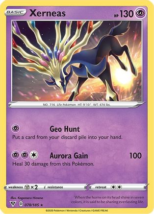 Xerneas (078/185) [SWSH04 Vivid Voltage] Reverse Holofoil - Holo Rare