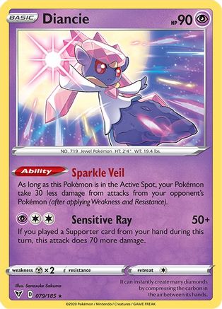 Diancie (079/185) [SWSH04 Vivid Voltage] Holofoil - Holo Rare