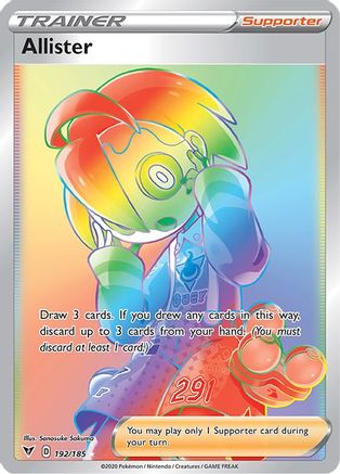 Allister (Secret) (192/185) [SWSH04 Vivid Voltage] Holofoil - Secret Rare