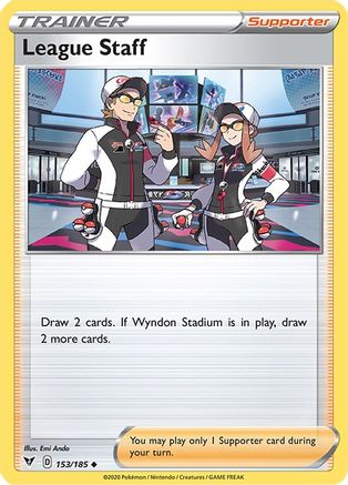 League Staff (153/185) [SWSH04 Vivid Voltage] Reverse Holofoil - Uncommon