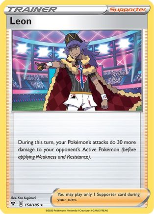 Leon (154/185) [SWSH04 Vivid Voltage] Reverse Holofoil - Holo Rare