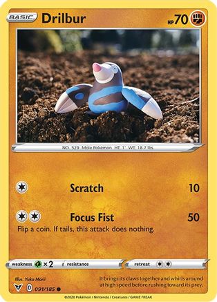 Drilbur (091/185) [SWSH04 Vivid Voltage] - Common