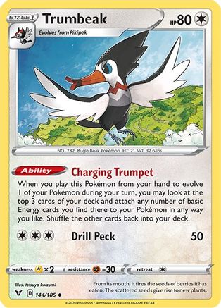 Trumbeak (144/185) [SWSH04 Vivid Voltage] Reverse Holofoil - Uncommon