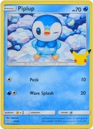 Piplup (020/25) [McDonalds 25th Anniversary Promos] Holofoil - Promo