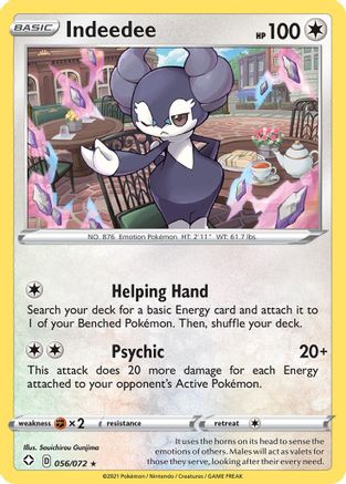 Indeedee (056/72) [Shining Fates] Holofoil - Holo Rare