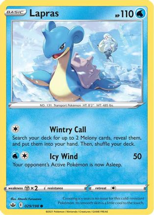 Lapras (029/198) [SWSH06 Chilling Reign] Reverse Holofoil - Common
