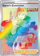 Karen's Conviction (Secret) (216/198) [SWSH06 Chilling Reign] Holofoil - Secret Rare