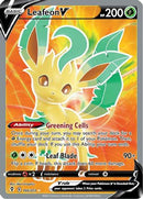 Leafeon V (Full Art) (166/203) [SWSH07 Evolving Skies] Holofoil - Ultra Rare