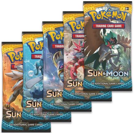 Sun & Moon Booster Pack Art Bundle [Set of 5]