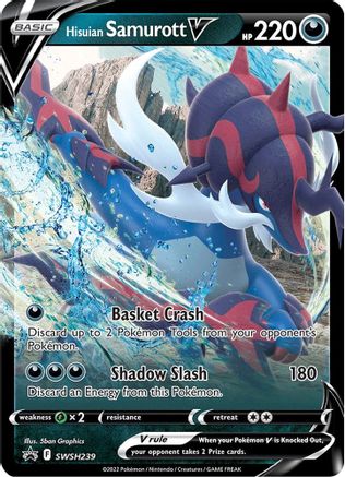 Hisuian Samurott V (SWSH239/307) [SWSH Sword & Shield Promo Cards] Holofoil - Promo