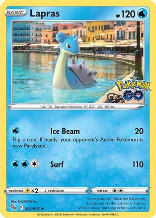 Lapras (023/78) [Pokemon GO] Reverse Holofoil - Holo Rare