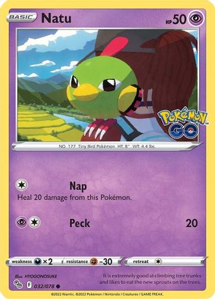 Natu (032/78) [Pokemon GO] - Common
