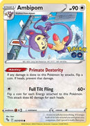 Ambipom (057/78) [Pokemon GO] Reverse Holofoil - Common