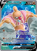 Conkeldurr V (Full Art) (073/78) [Pokemon GO] Holofoil - Ultra Rare