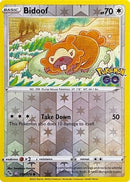 Bidoof (Peelable Ditto) (059) [Pokemon GO] Reverse Holofoil - Common