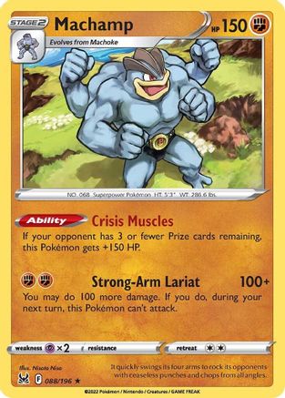 Machamp (088/196) [SWSH11 Lost Origin] Reverse Holofoil - Holo Rare