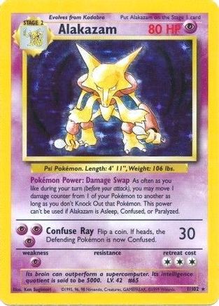 Alakazam (001/102) [Base Set] Holofoil - Holo Rare