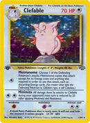 Clefable (001/64) [Jungle] 1st Edition Holofoil - Holo Rare
