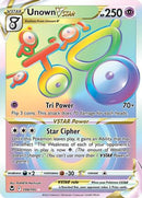Unown VSTAR (Secret) (199/195) [SWSH12 Silver Tempest] Holofoil - Secret Rare