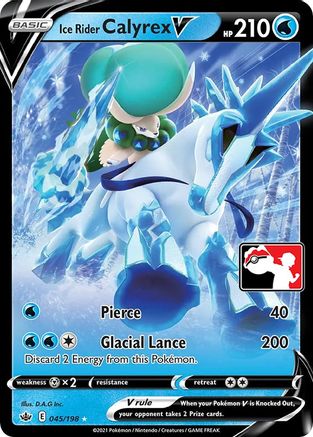 Ice Rider Calyrex V (45) [Prize Pack Series Cards] Holofoil - Ultra Rare