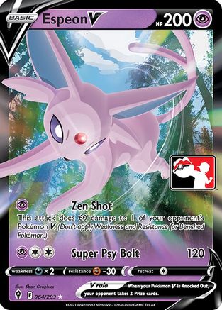 Espeon V (64) [Prize Pack Series Cards] Holofoil - Ultra Rare