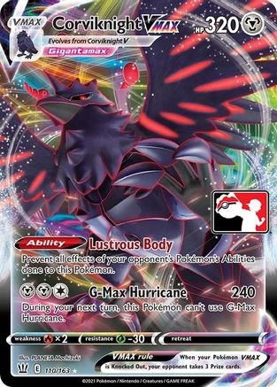 Corviknight VMAX (110) [Prize Pack Series Cards] Holofoil - Ultra Rare