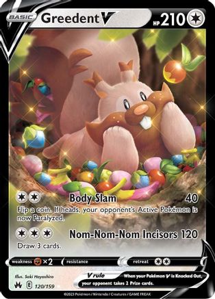 Greedent V (120/159) [SWSH Crown Zenith] Holofoil - Ultra Rare