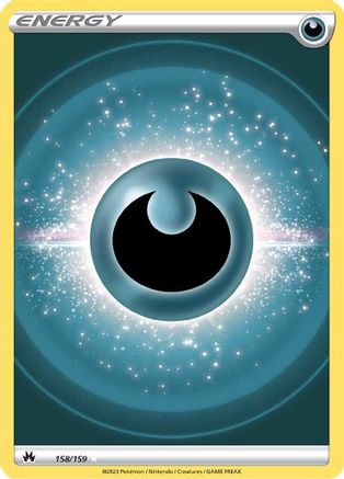 Darkness Energy (Texture Full Art) (158/159) [SWSH Crown Zenith] Holofoil - Ultra Rare
