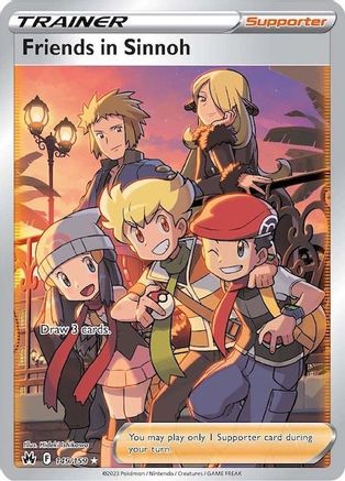 Friends in Sinnoh (Full Art) (149/159) [SWSH Crown Zenith] Holofoil - Ultra Rare