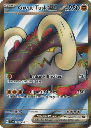 Great Tusk ex (230/198) [SV01 Scarlet & Violet Base Set] Holofoil - Ultra Rare