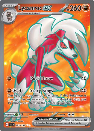 Lycanroc ex (241/193) [SV02 Paldea Evolved] Holofoil - Ultra Rare