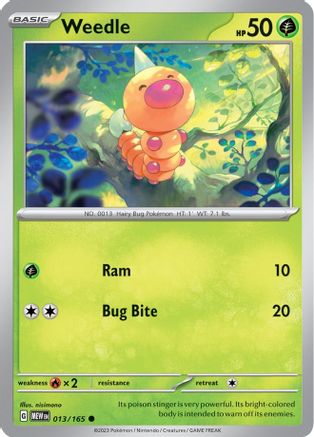 Weedle (013) [SV Scarlet & Violet 151] Reverse Holofoil - Common