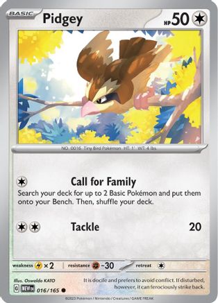 Pidgey (016) [SV Scarlet & Violet 151] - Common
