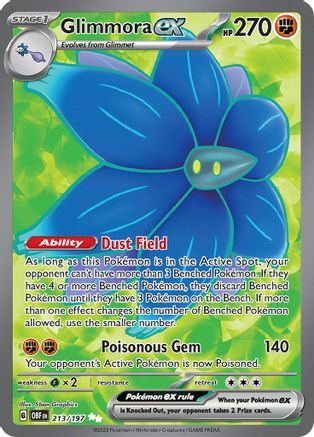 Glimmora ex (213/197) [SV03 Obsidian Flames] Holofoil - Ultra Rare