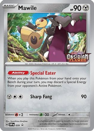 Mawile (Prerelease) [Staff] (039) [SV Scarlet & Violet Promo Cards] Holofoil - Promo