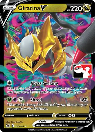 Giratina V (130/196) [Prize Pack Series Cards] Holofoil - Ultra Rare