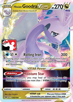 Hisuian Goodra VSTAR (136/196) [Prize Pack Series Cards] Holofoil - Ultra Rare