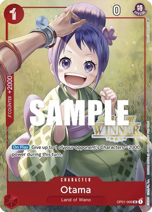 Otama (Online Regional 2023) [Winner] (OP01-006) - One Piece Promotion Cards Foil