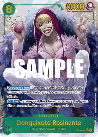 Donquixote Rosinante (Alternate Art) (OP04-119) - Kingdoms of Intrigue Foil