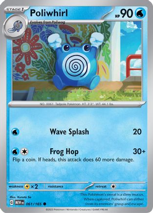 Poliwhirl (061/165) [SV Scarlet & Violet 151] Reverse Holofoil - Common