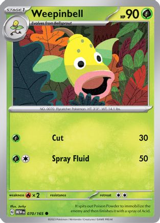 Weepinbell (070) [SV Scarlet & Violet 151] Reverse Holofoil - Common