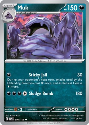 Muk (089) [SV Scarlet & Violet 151] Reverse Holofoil - Uncommon