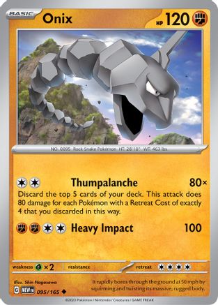 Onix (095) [SV Scarlet & Violet 151] - Uncommon