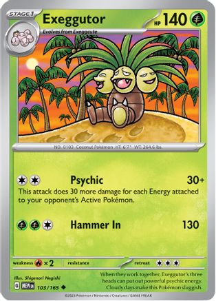 Exeggutor (103) [SV Scarlet & Violet 151] Reverse Holofoil - Uncommon