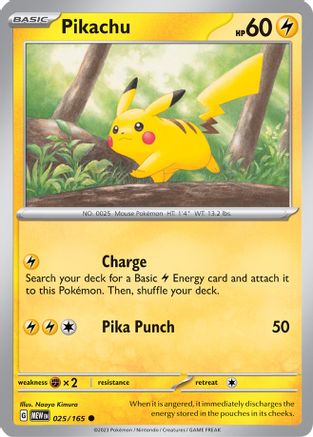 Pikachu (025/165) [SV Scarlet & Violet 151] - Common