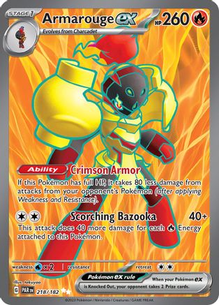 Armarouge ex (218/182) [SV04 Paradox Rift] Holofoil - Ultra Rare