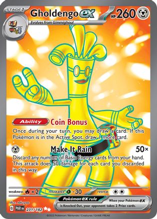 Gholdengo ex (231/182) [SV04 Paradox Rift] Holofoil - Ultra Rare