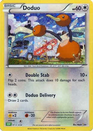 Doduo (013/034) [Trading Card Game Classic] Holofoil - Classic Collection