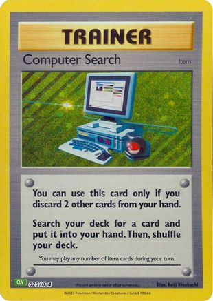 Computer Search (CLV) (020/034) [Trading Card Game Classic] Holofoil - Classic Collection