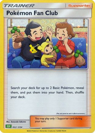 Pokemon Fan Club (CLV) (022/034) [Trading Card Game Classic] Holofoil - Classic Collection